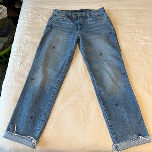 Lucky Brand Mid Size Boyfriend Sienna with embroidery